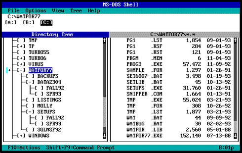 ms dos shell. ms dos shell.